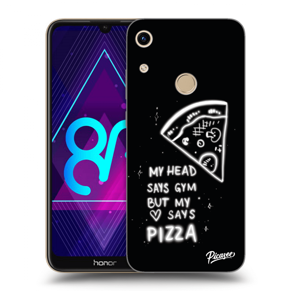 Picasee Honor 8A Hülle - Transparentes Silikon - Pizza