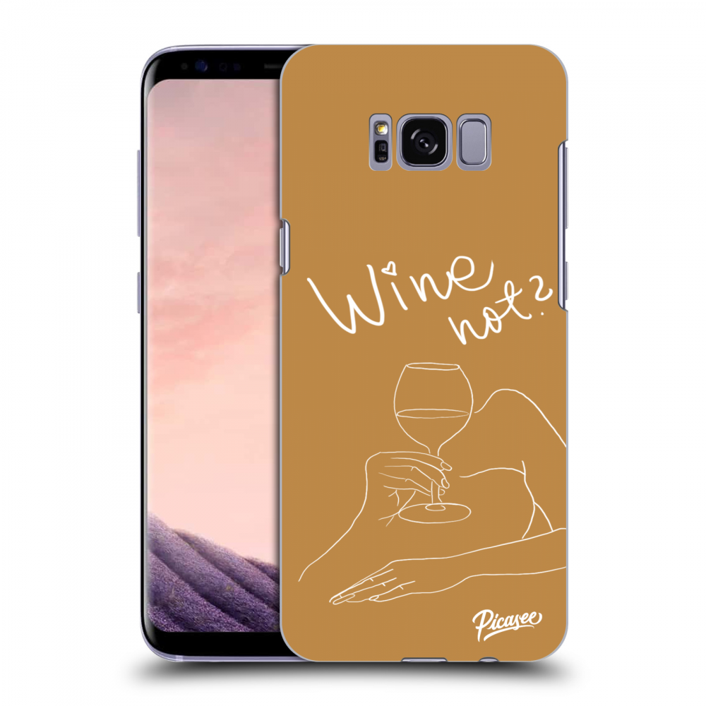 Picasee Samsung Galaxy S8 G950F Hülle - Transparentes Silikon - Wine not