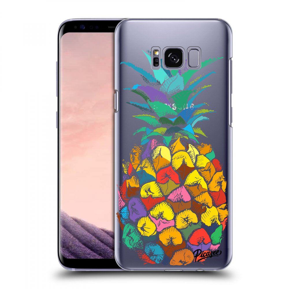 Picasee Samsung Galaxy S8 G950F Hülle - Transparentes Silikon - Pineapple