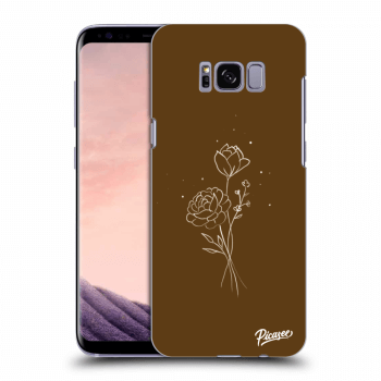 Hülle für Samsung Galaxy S8 G950F - Brown flowers