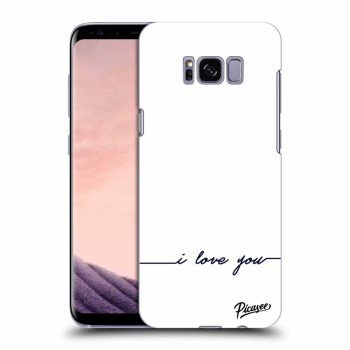 Picasee Samsung Galaxy S8 G950F Hülle - Transparentes Silikon - I love you