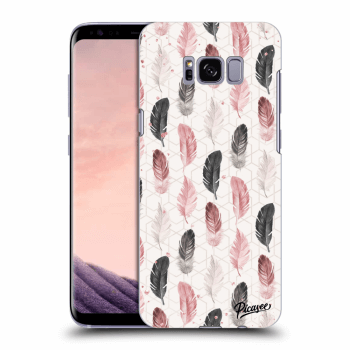 Picasee Samsung Galaxy S8 G950F Hülle - Transparentes Silikon - Feather 2