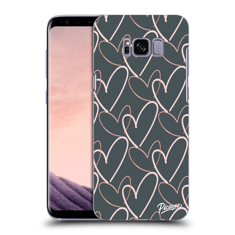 Picasee Samsung Galaxy S8 G950F Hülle - Transparentes Silikon - Lots of love