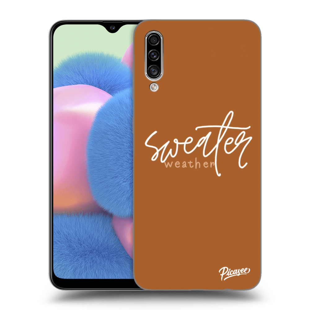 Picasee Samsung Galaxy A30s A307F Hülle - Schwarzes Silikon - Sweater weather