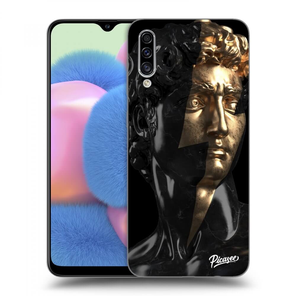 Picasee Samsung Galaxy A30s A307F Hülle - Schwarzes Silikon - Wildfire - Black