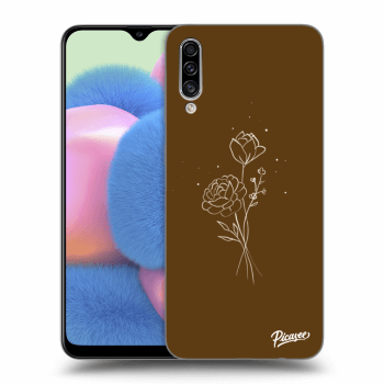 Hülle für Samsung Galaxy A30s A307F - Brown flowers