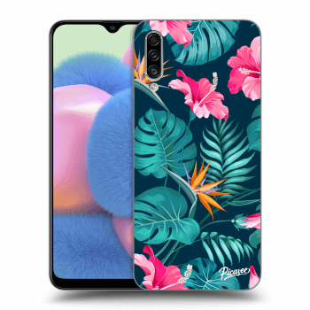 Hülle für Samsung Galaxy A30s A307F - Pink Monstera