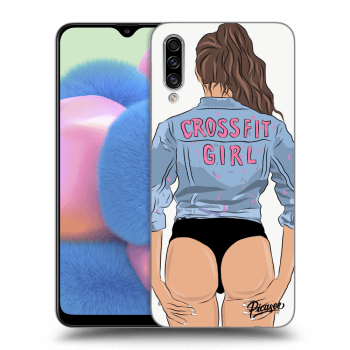 Picasee Samsung Galaxy A30s A307F Hülle - Transparentes Silikon - Crossfit girl - nickynellow
