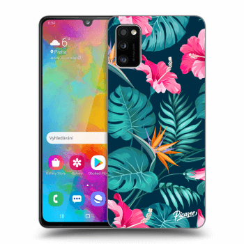 Hülle für Samsung Galaxy A41 A415F - Pink Monstera