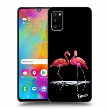 Picasee ULTIMATE CASE für Samsung Galaxy A41 A415F - Flamingos couple