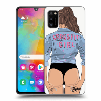 Picasee Samsung Galaxy A41 A415F Hülle - Transparentes Silikon - Crossfit girl - nickynellow