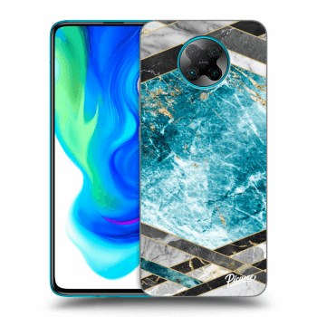 Hülle für Xiaomi Poco F2 Pro - Blue geometry