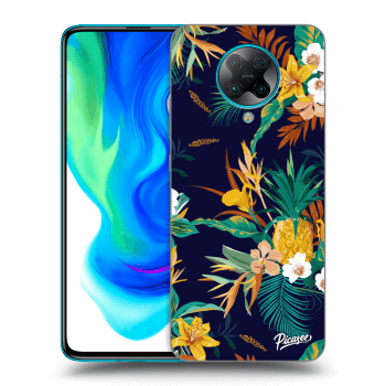 Picasee Xiaomi Poco F2 Pro Hülle - Schwarzes Silikon - Pineapple Color