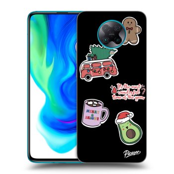 Picasee Xiaomi Poco F2 Pro Hülle - Schwarzes Silikon - Christmas Stickers