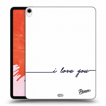 Picasee transparente Silikonhülle für Apple iPad Pro 12.9" 2018 (3. gen) - I love you