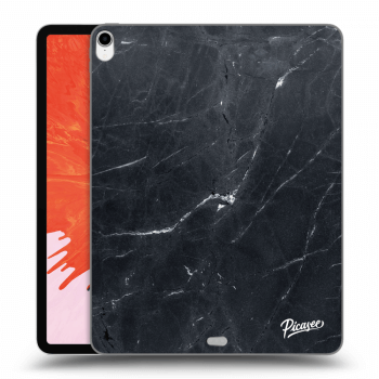 Picasee transparente Silikonhülle für Apple iPad Pro 12.9" 2018 (3. gen) - Black marble
