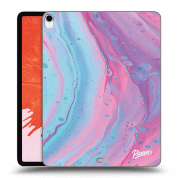 Picasee transparente Silikonhülle für Apple iPad Pro 12.9" 2018 (3. gen) - Pink liquid