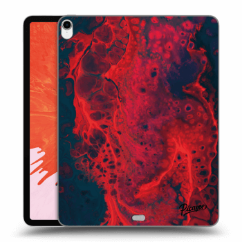 Picasee transparente Silikonhülle für Apple iPad Pro 12.9" 2018 (3. gen) - Organic red