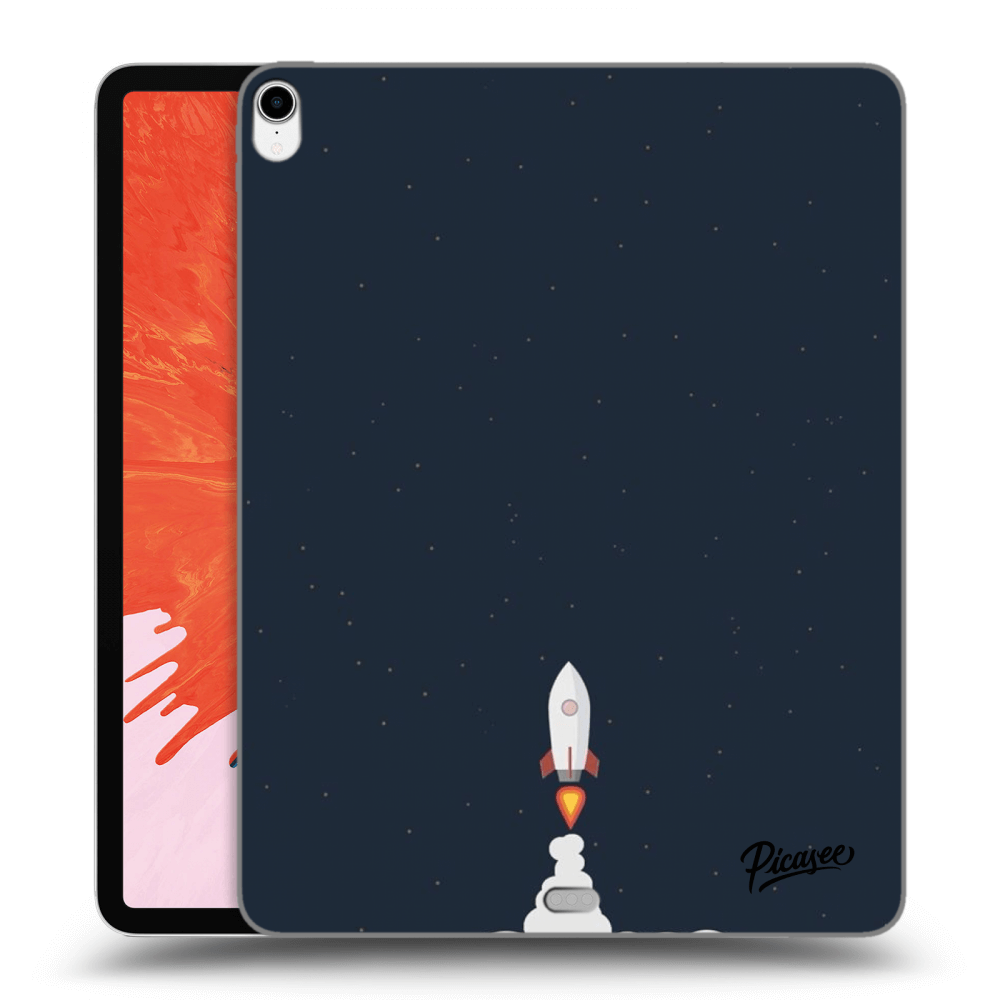 Picasee transparente Silikonhülle für Apple iPad Pro 12.9" 2018 (3. gen) - Astronaut 2
