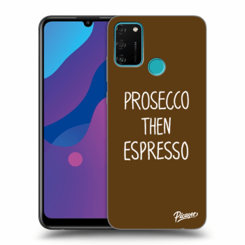 Picasee Honor 9A Hülle - Schwarzes Silikon - Prosecco then espresso