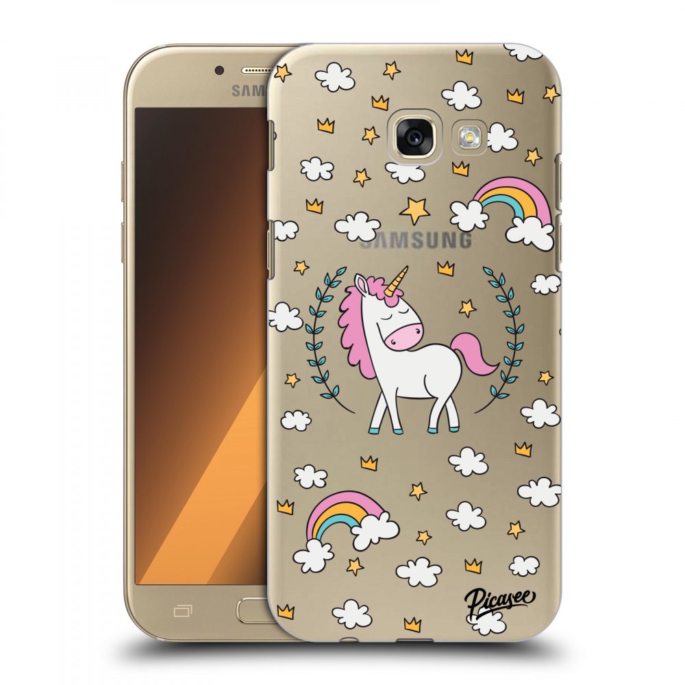 Picasee Samsung Galaxy A5 2017 A520F Hülle - Transparenter Kunststoff - Unicorn star heaven