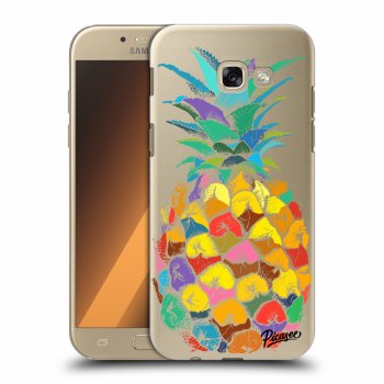 Picasee Samsung Galaxy A5 2017 A520F Hülle - Transparentes Silikon - Pineapple