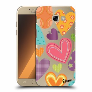 Picasee Samsung Galaxy A5 2017 A520F Hülle - Transparenter Kunststoff - Colored heart