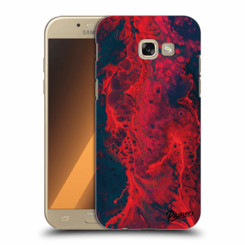Picasee Samsung Galaxy A5 2017 A520F Hülle - Transparenter Kunststoff - Organic red