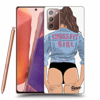 Picasee Samsung Galaxy Note 20 Hülle - Transparentes Silikon - Crossfit girl - nickynellow