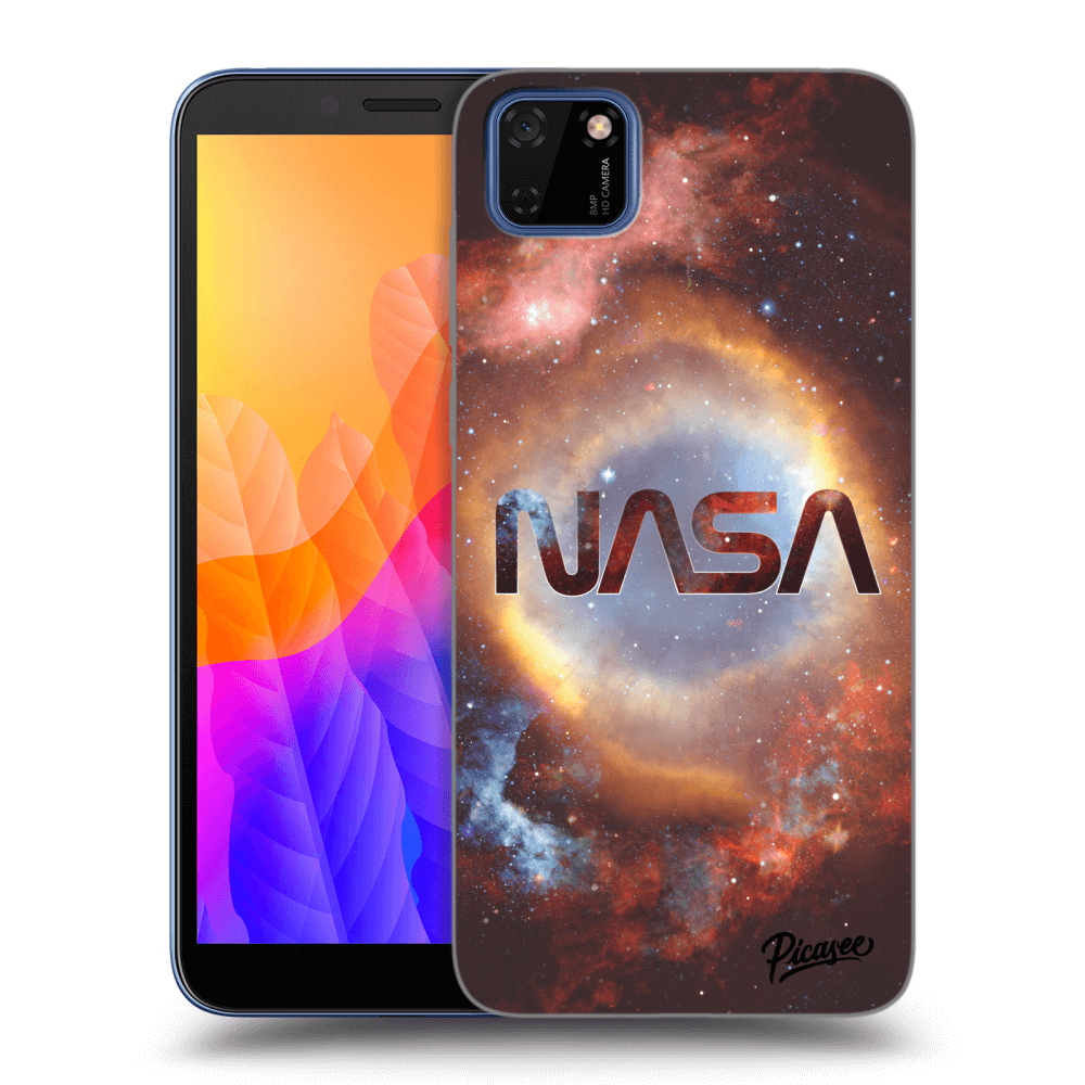 Picasee Huawei Y5P Hülle - Schwarzes Silikon - Nebula