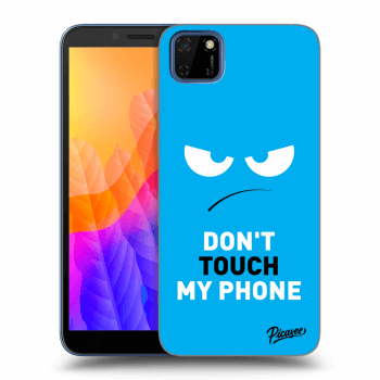 Hülle für Huawei Y5P - Angry Eyes - Blue