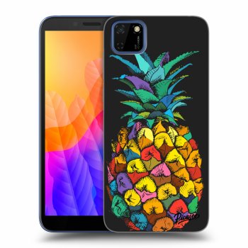 Picasee Huawei Y5P Hülle - Schwarzes Silikon - Pineapple