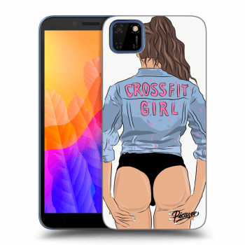 Picasee Huawei Y5P Hülle - Transparentes Silikon - Crossfit girl - nickynellow