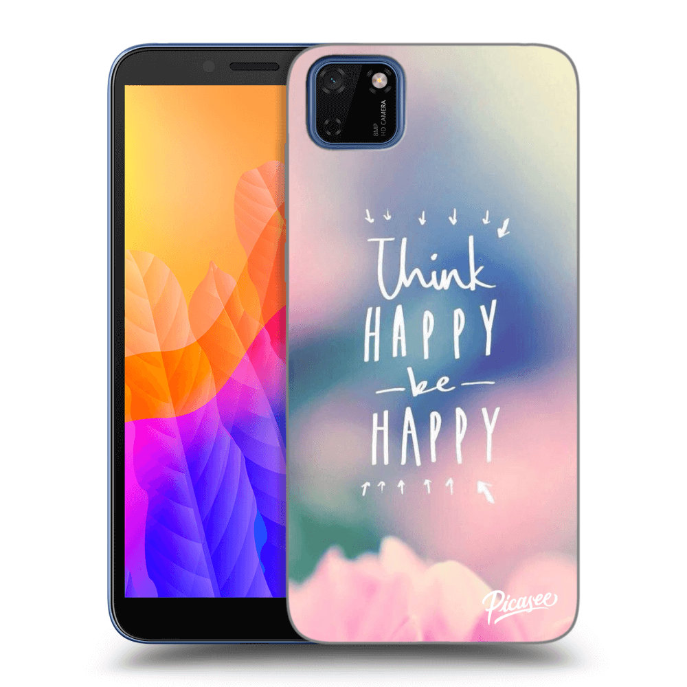 Picasee Huawei Y5P Hülle - Transparentes Silikon - Think happy be happy
