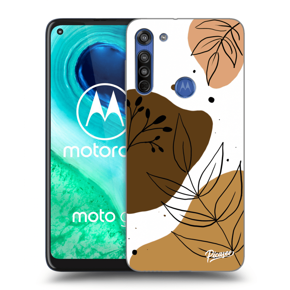 Picasee Motorola Moto G8 Hülle - Schwarzes Silikon - Boho style