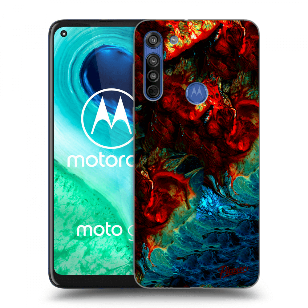 Picasee Motorola Moto G8 Hülle - Transparentes Silikon - Universe