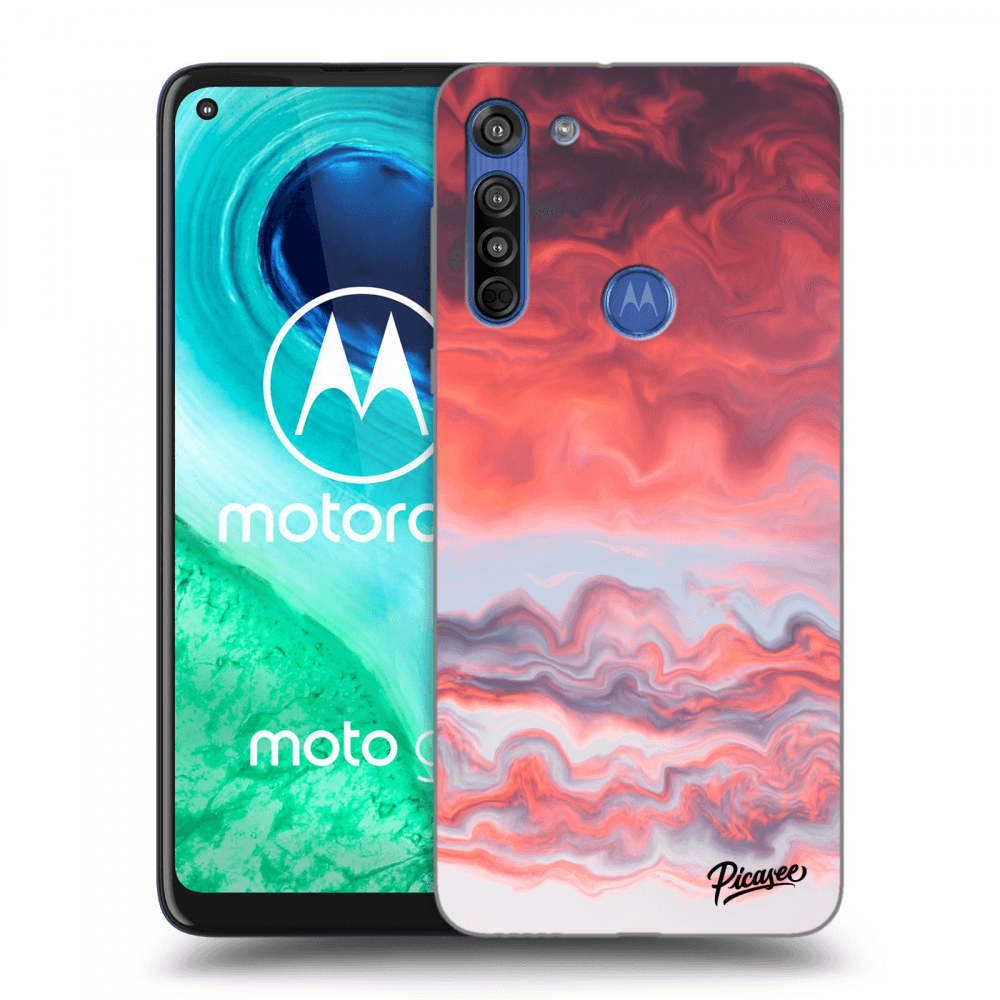 Picasee Motorola Moto G8 Hülle - Transparentes Silikon - Sunset