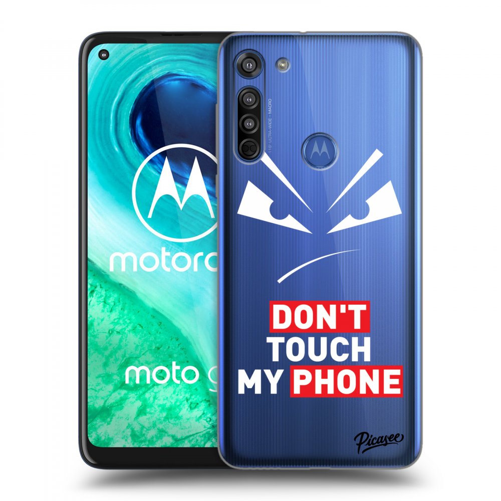 Picasee Motorola Moto G8 Hülle - Transparentes Silikon - Evil Eye - Transparent