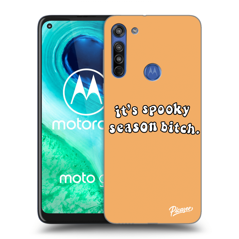 Picasee Motorola Moto G8 Hülle - Transparentes Silikon - Spooky season