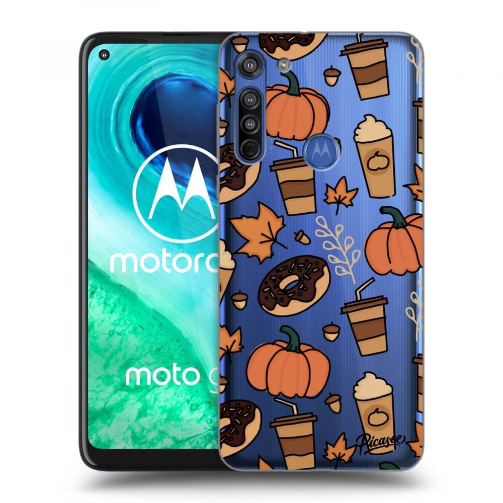Picasee Motorola Moto G8 Hülle - Transparentes Silikon - Fallovers