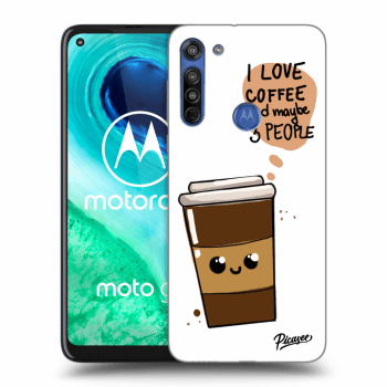 Hülle für Motorola Moto G8 - Cute coffee