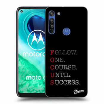 Picasee Motorola Moto G8 Hülle - Schwarzes Silikon - Focus