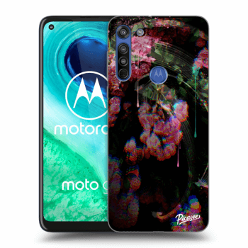 Picasee Motorola Moto G8 Hülle - Schwarzes Silikon - Rosebush limited