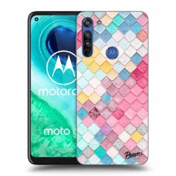 Hülle für Motorola Moto G8 - Colorful roof