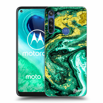 Hülle für Motorola Moto G8 - Green Gold