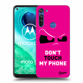 Hülle für Motorola Moto G8 - Cloudy Eye - Pink