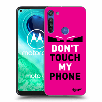 Hülle für Motorola Moto G8 - Shadow Eye - Pink
