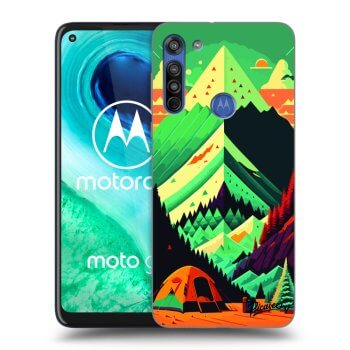 Picasee Motorola Moto G8 Hülle - Transparentes Silikon - Whistler