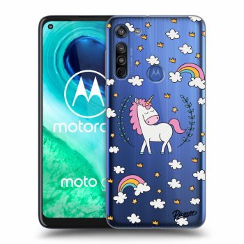 Hülle für Motorola Moto G8 - Unicorn star heaven