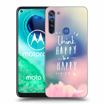 Hülle für Motorola Moto G8 - Think happy be happy